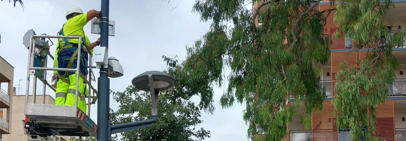 Instal·lació de sensors de qualitat de l'aire
