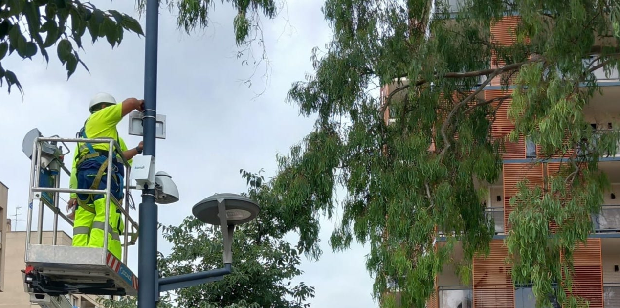 Instal·lació de sensors de qualitat de l'aire