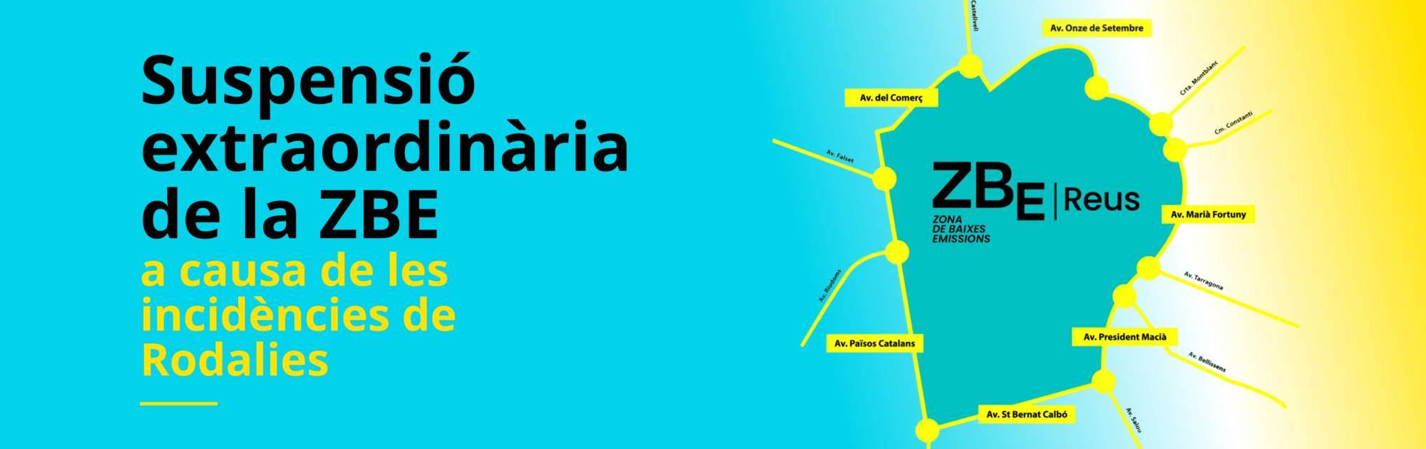 Avís informatiu de suspensió extraordinària per incidències de Rodalies